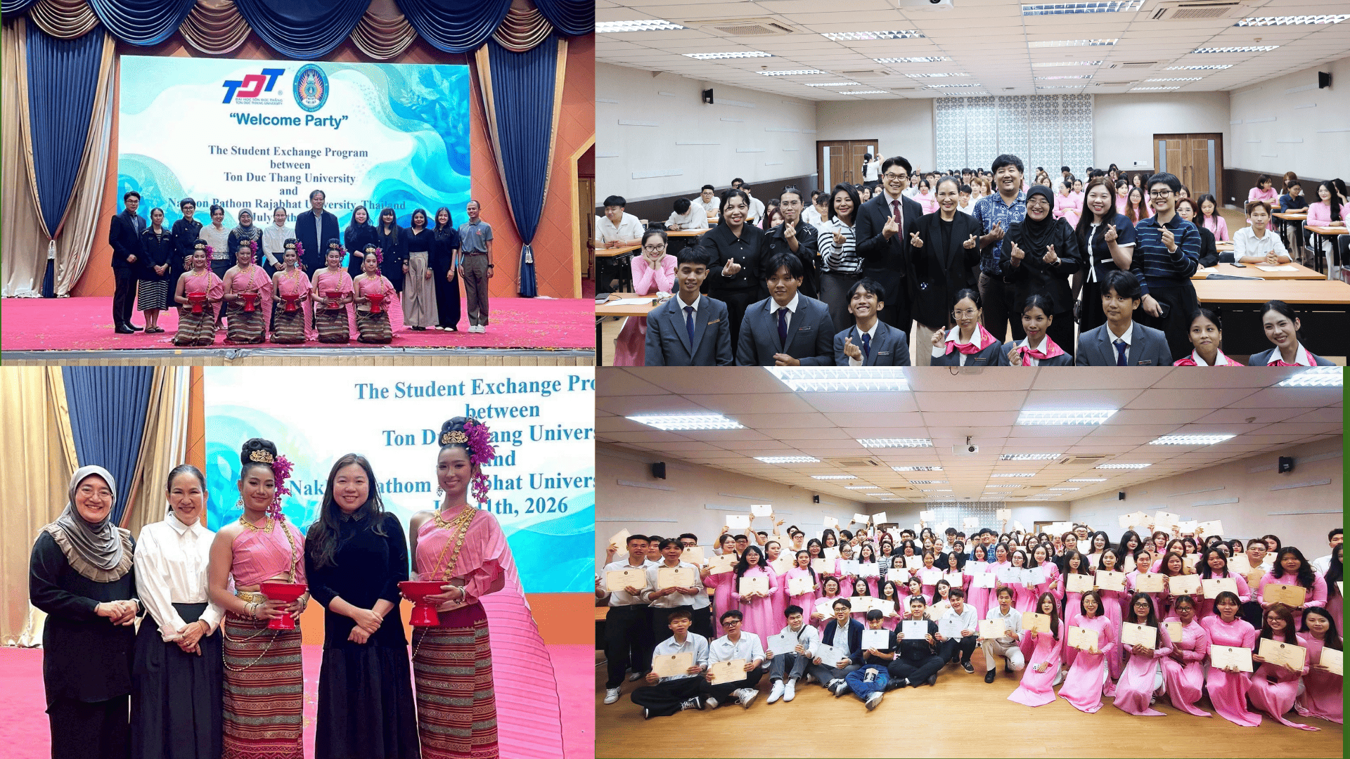มหาวิทยาลัยราชภัฏนครปฐม–Ton Duc Thang University ยกระดับความร่วมมือด้านการท่องเที่ยวและการแลกเปลี่ยนวัฒนธรรม สร้างประสบการณ์การเรียนรู้ระดับนานาชาติ